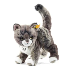 Enfant Steiff Mini Peluches | Animaux Populaires*Chat Kitty, 25 cm, gris clair