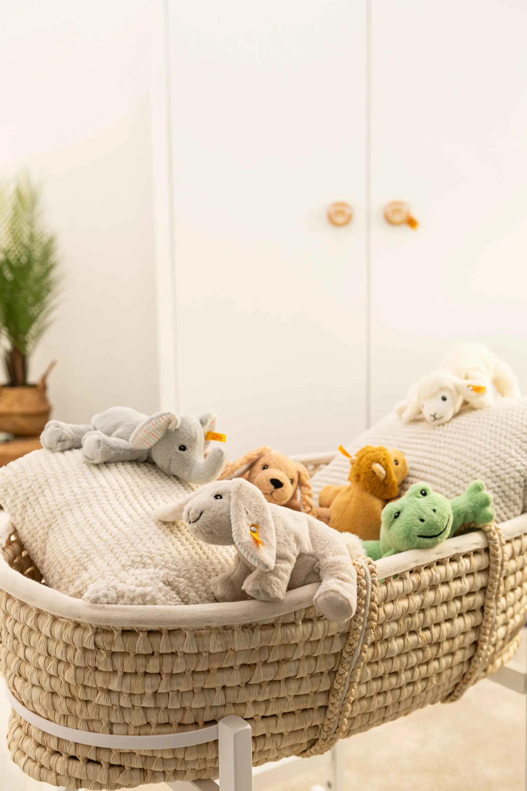 Steiff Naissance Et Baptême | Friends*Floppy lapin Hoppel, 20 cm, gris clair