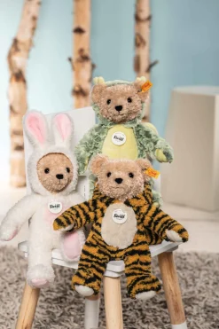 Enfant Steiff Anniversaire | Friends*Hoodie-ours Teddy lapin, 27 cm, blanc