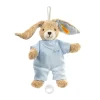 Steiff Friends | Peluches Musicales*Lapin Hoppel avec boîte à musique, 20 cm, bleu clair