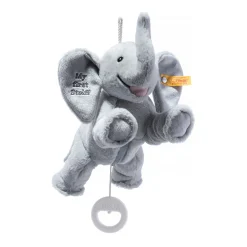 Steiff Naissance Et Baptême | Peluches Musicales*My first éléphant Ellie boîte à musique, 25 cm, gris clair