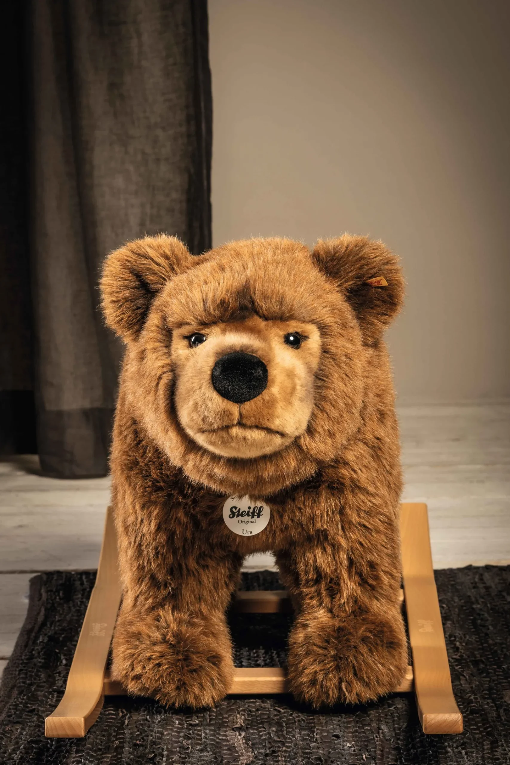Enfant Steiff Animaux À Bascule | Peluches Pour Enfants*Ours brun à bascule Urs, 70 cm, brun clair