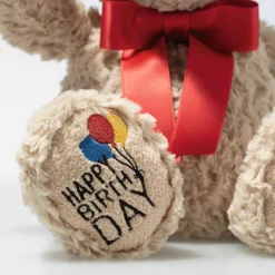 Enfant Steiff Anniversaire | Friends*Ours Teddy Jimmy – Happy Birthday, 35 cm, beige