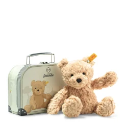 Enfant Steiff Anniversaire | Friends*Ours Teddy Jimmy dans sa valise, 25 cm, brun clair