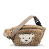 Enfant Steiff Anniversaire | Friends*Sac banane avec voix à pression, 20 cm, brun