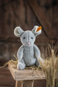 Enfant Steiff Anniversaire | Friends*Souris Cheesy, 19 cm, gris clair
