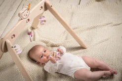 Steiff Naissance Et Baptême*by Selecta® trapèze de jeu, 59 cm, rose pâle
