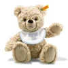 Steiff Naissance Et Baptême | Oursons Teddy Pour Bébés*Teddy bear avec un bavoir personnalisé, 30 cm, beige