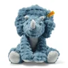 Enfant Steiff Anniversaire | Friends*Tricératops Dixi , 28 cm, bleu moyenne