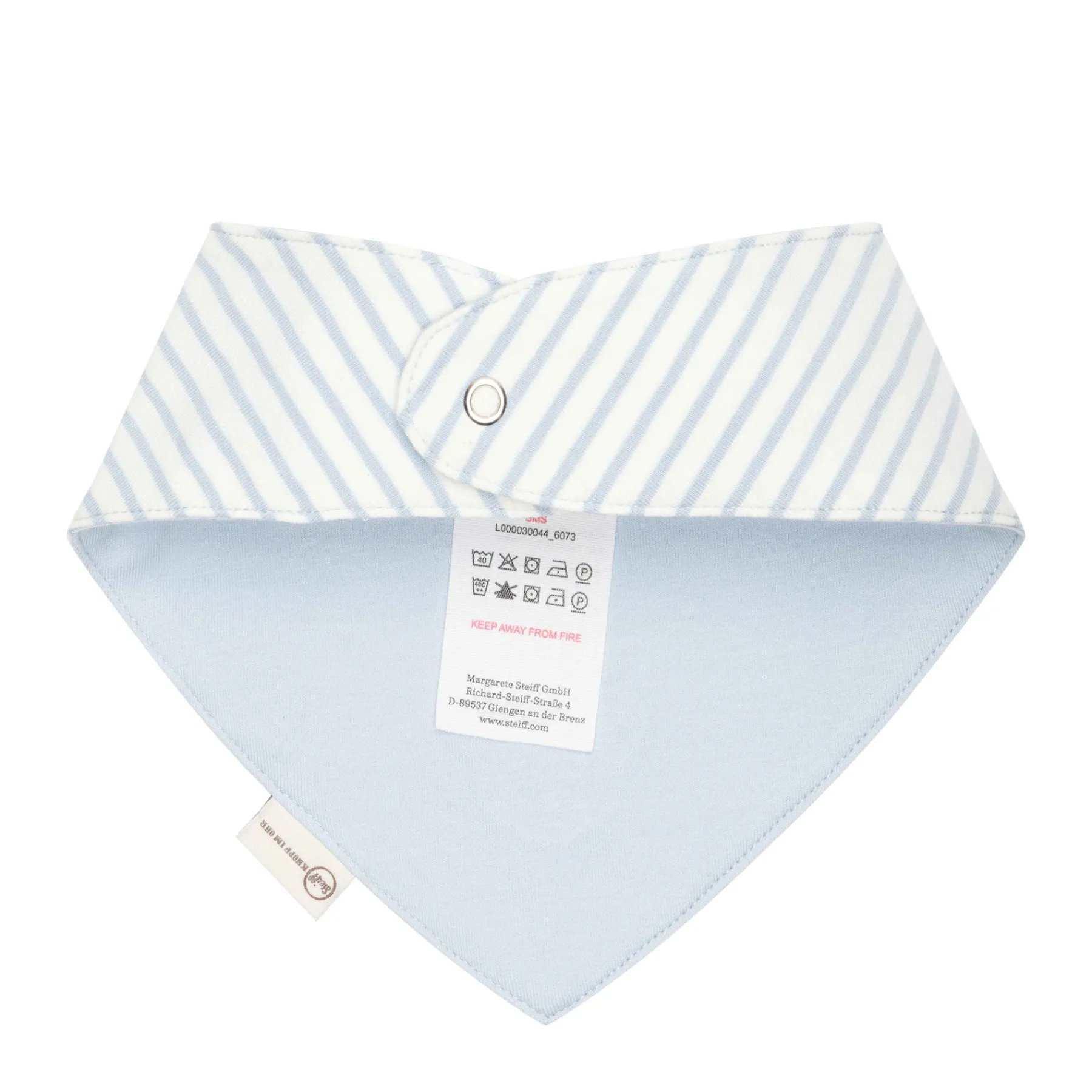Steiff Vêtements De Bébé Certifiés Gots|Casquettes, Foulards Et Écharpes Triangulaires*Bandana GOTS, bleu clair
