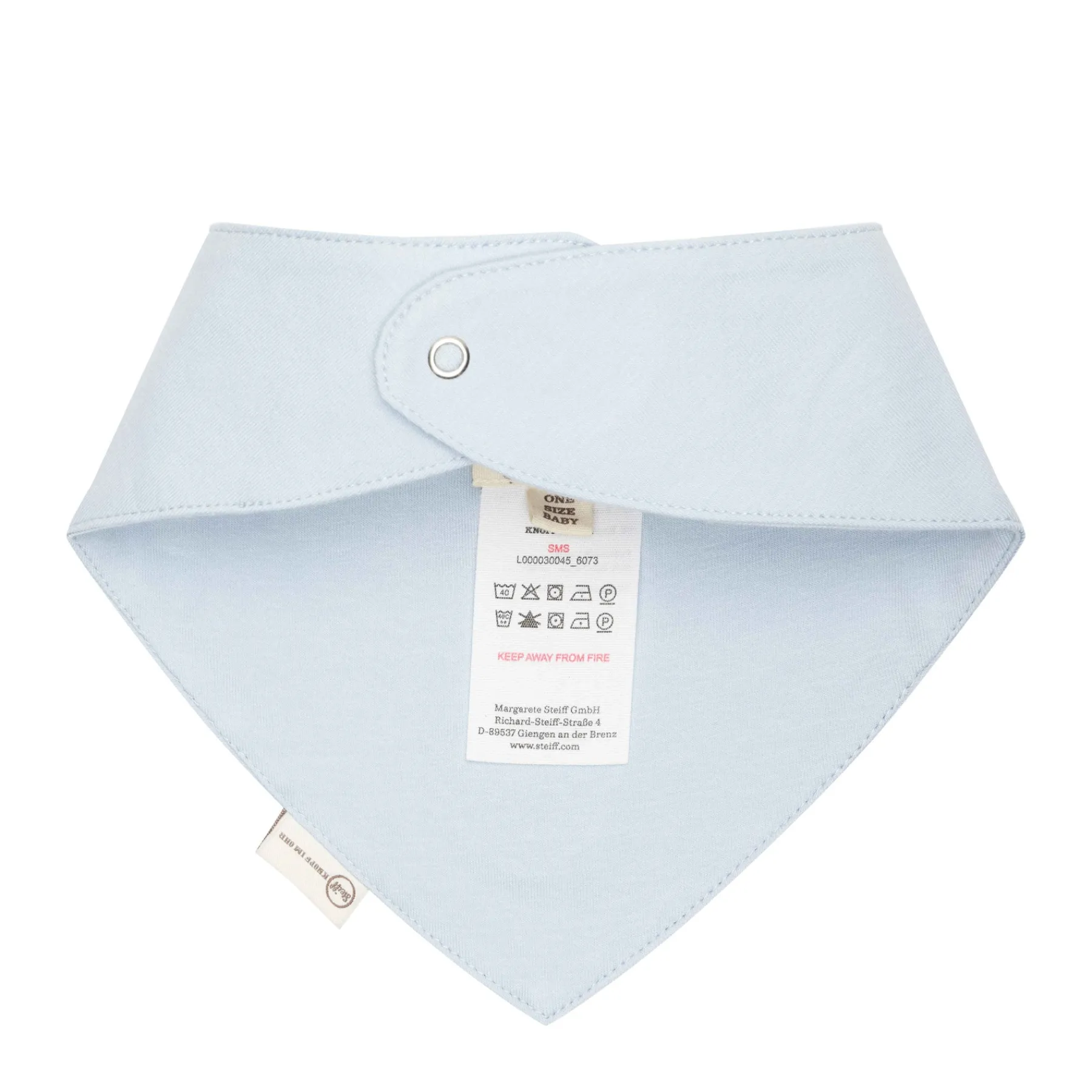 Steiff Vêtements De Bébé Certifiés Gots|Casquettes, Foulards Et Écharpes Triangulaires*Bandana GOTS, bleu clair