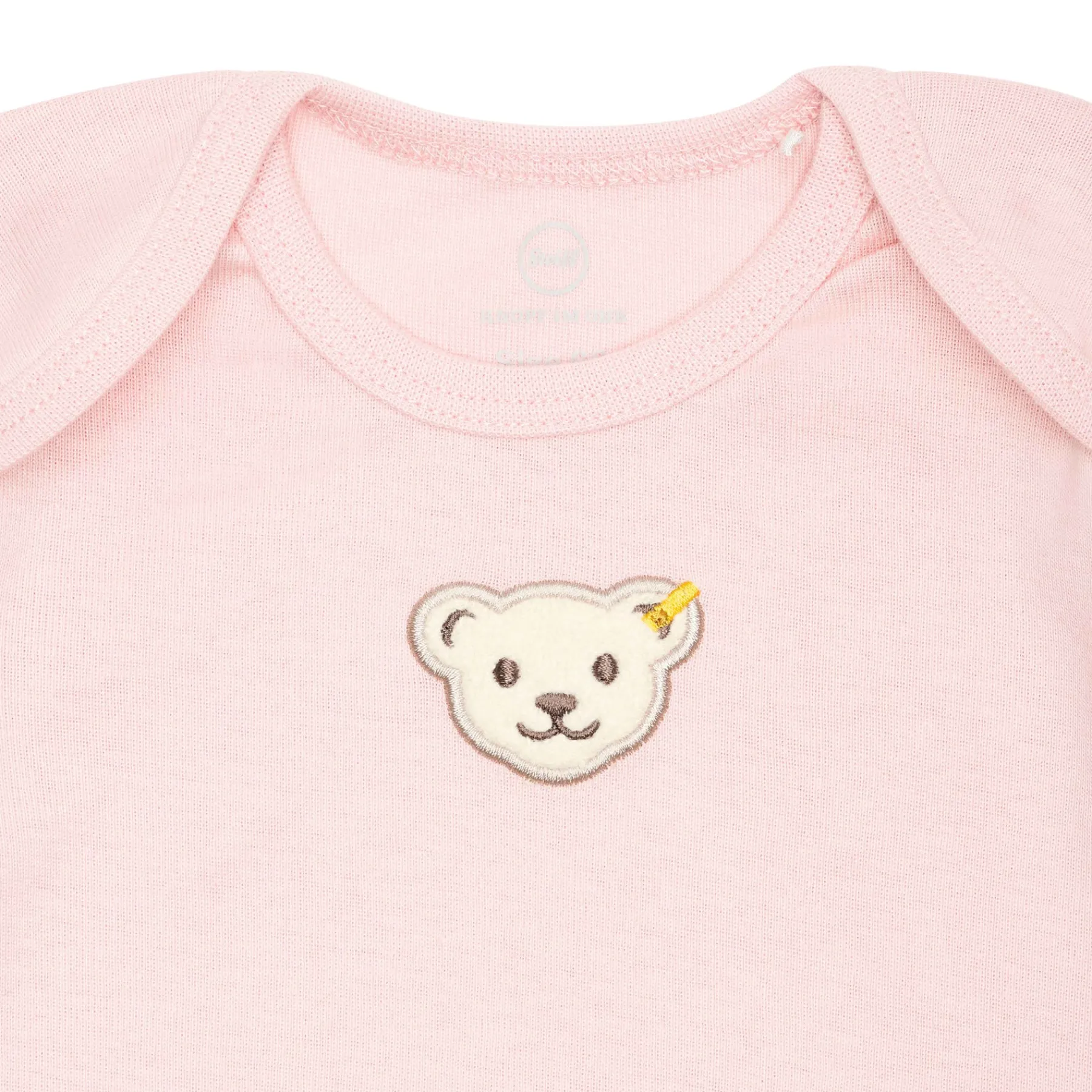 Steiff Vêtements De Bébé Certifiés Gots|Corps, Barboteuse Et Combinaisons*Body manches courtes GOTS, pâle