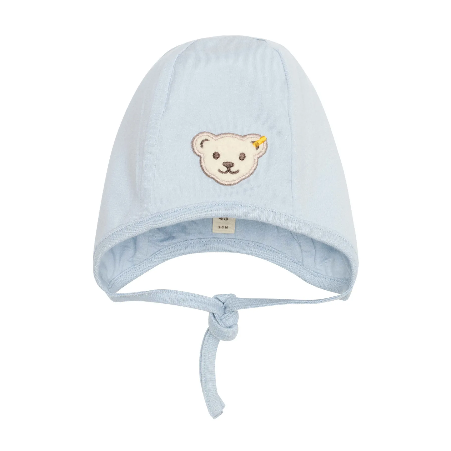 Steiff Vêtements De Bébé Certifiés Gots|Casquettes, Foulards Et Écharpes Triangulaires*Bonnet GOTS, bleu clair