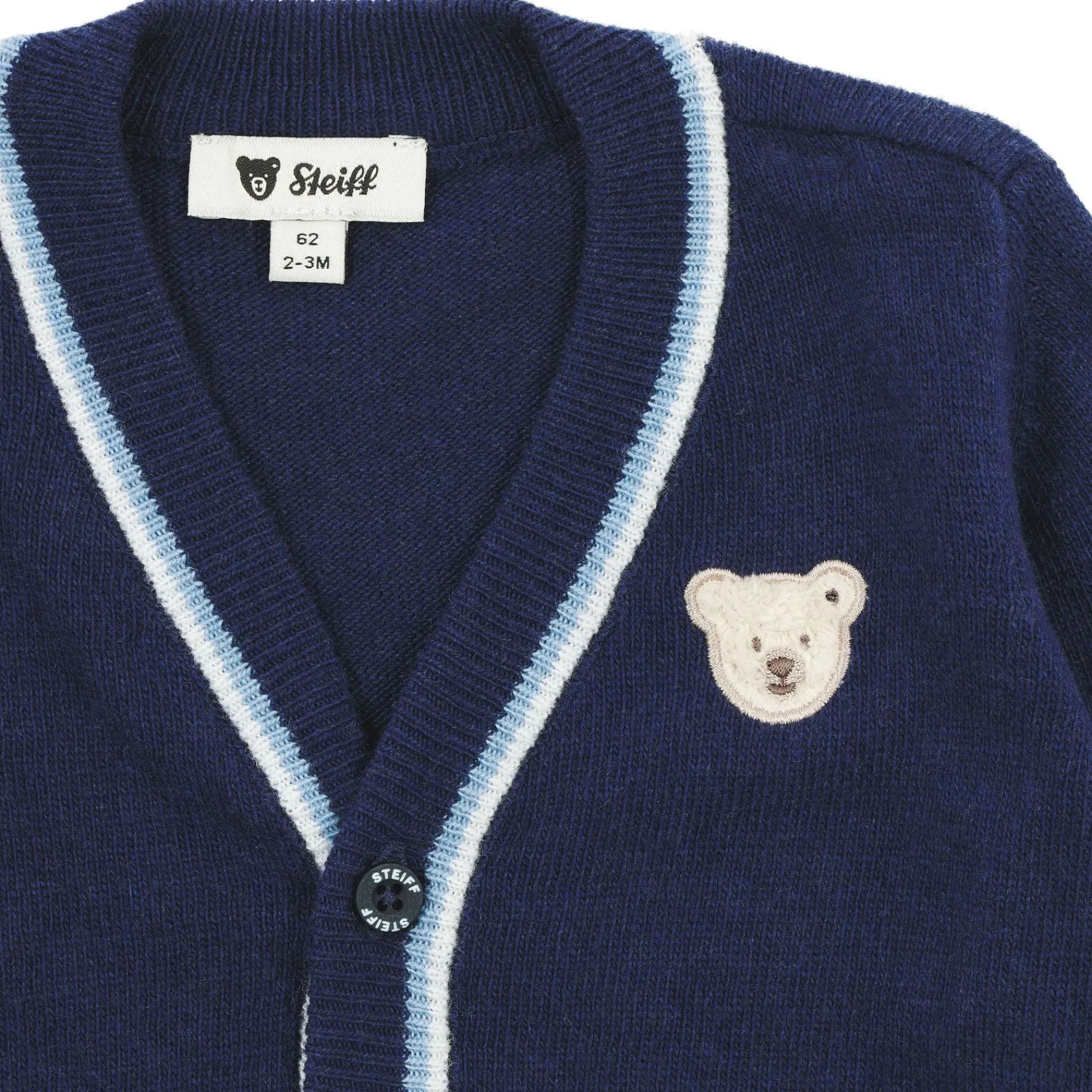 Steiff Bébé Garçon (taille 56-80)|Pull Et Tricot*Cardigan tricot, bleu foncé pour Garçons