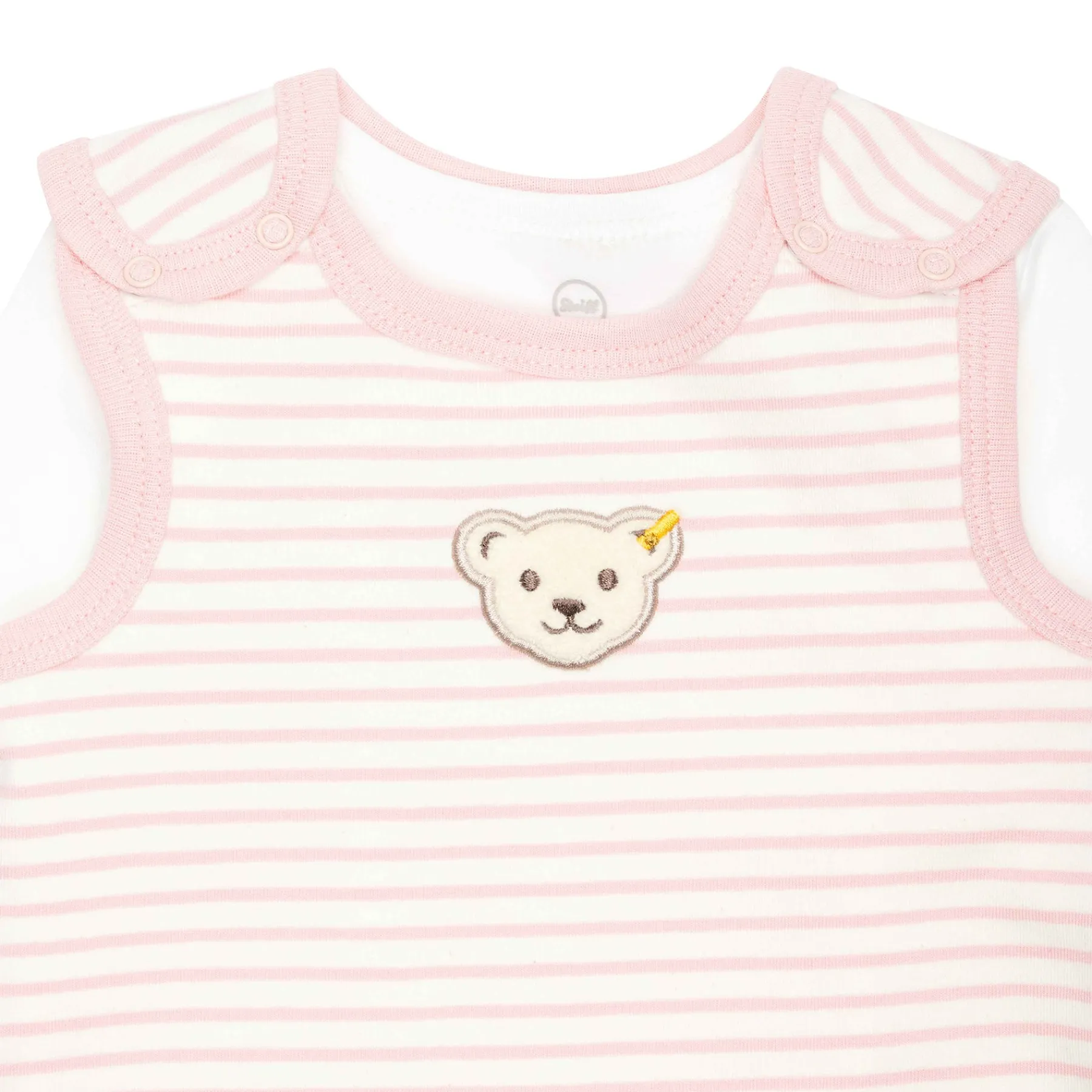 Steiff Vêtements De Bébé Certifiés Gots|Corps, Barboteuse Et Combinaisons*Ensemble grenouillère + T-shirt GOTS, pâle