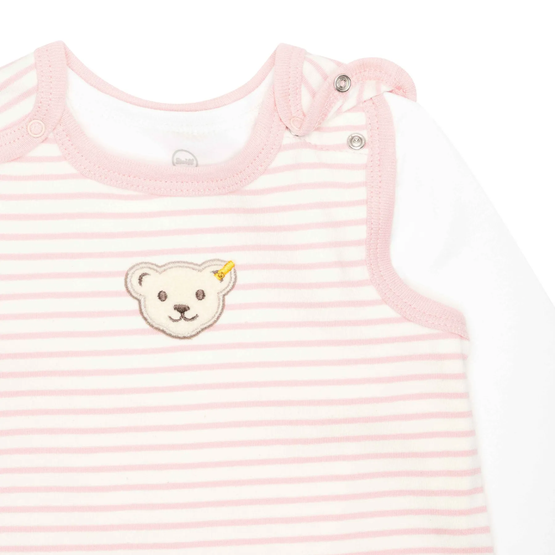 Steiff Vêtements De Bébé Certifiés Gots|Corps, Barboteuse Et Combinaisons*Ensemble grenouillère + T-shirt GOTS, pâle
