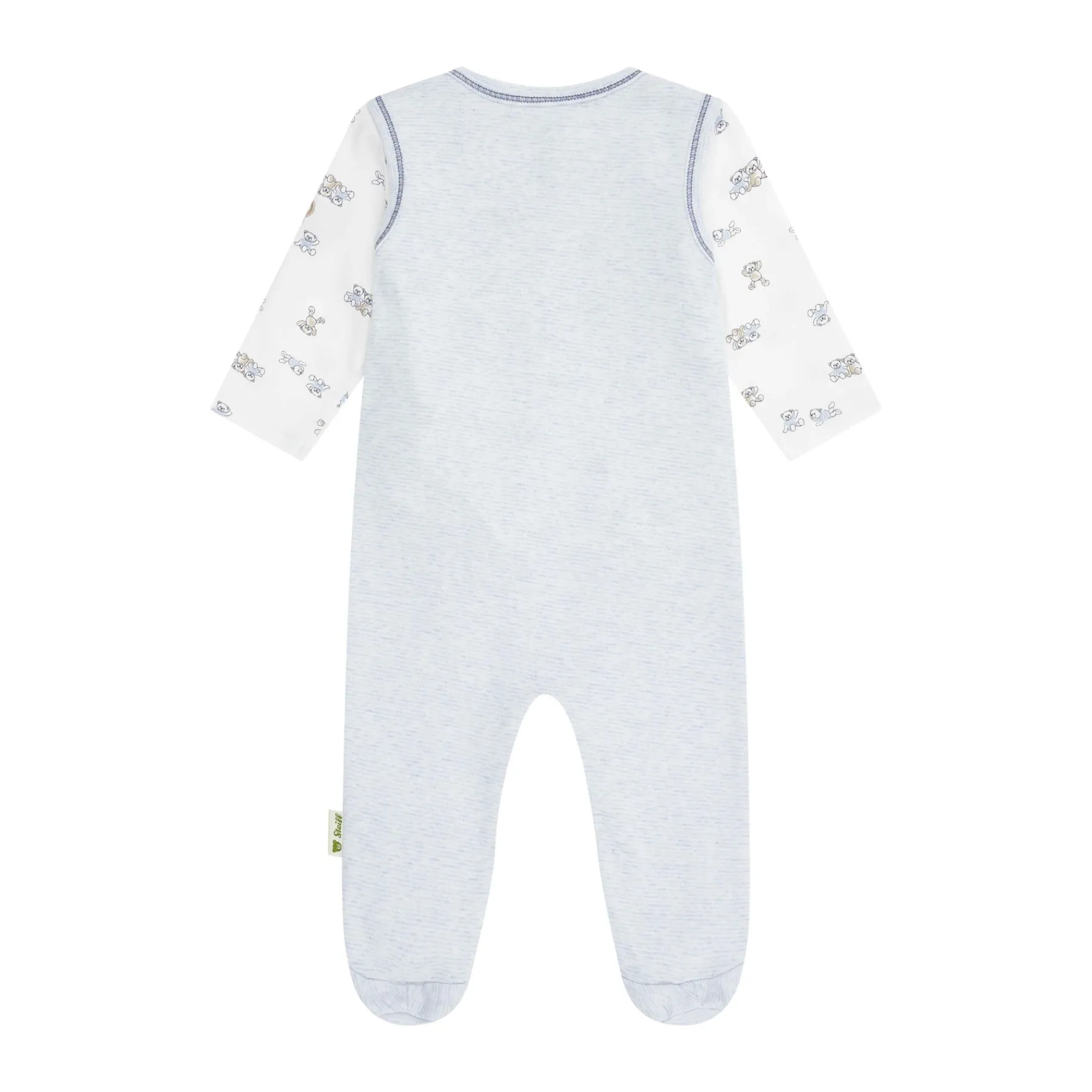 Steiff Naissance|Corps, Barboteuse Et Combinaisons*Ensemble grenouillère + T-shirt, bleu clair pour Garçons