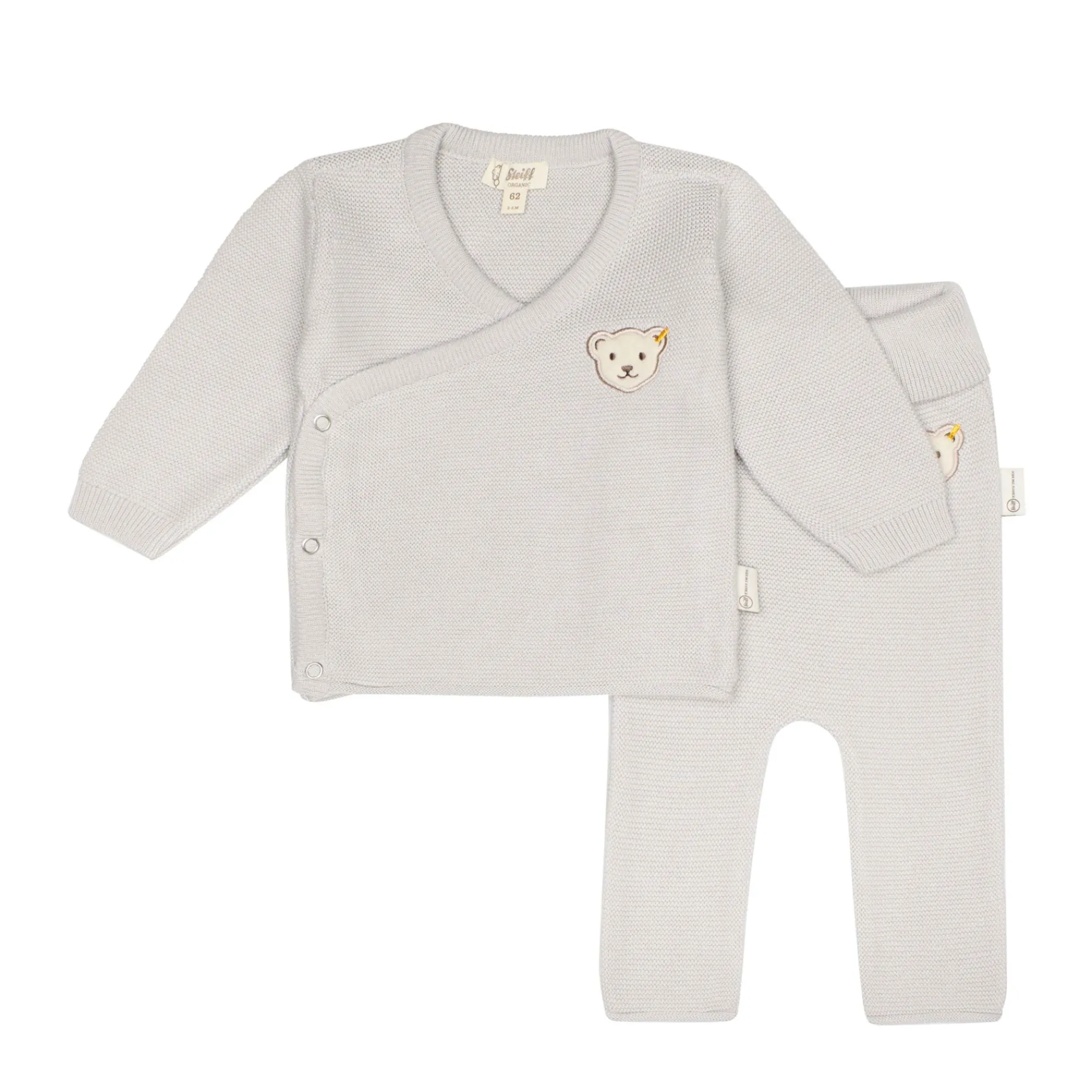 Steiff Naissance|Vêtements De Bébé Certifiés Gots*Ensemble pantalon + cache coeur GOTS,