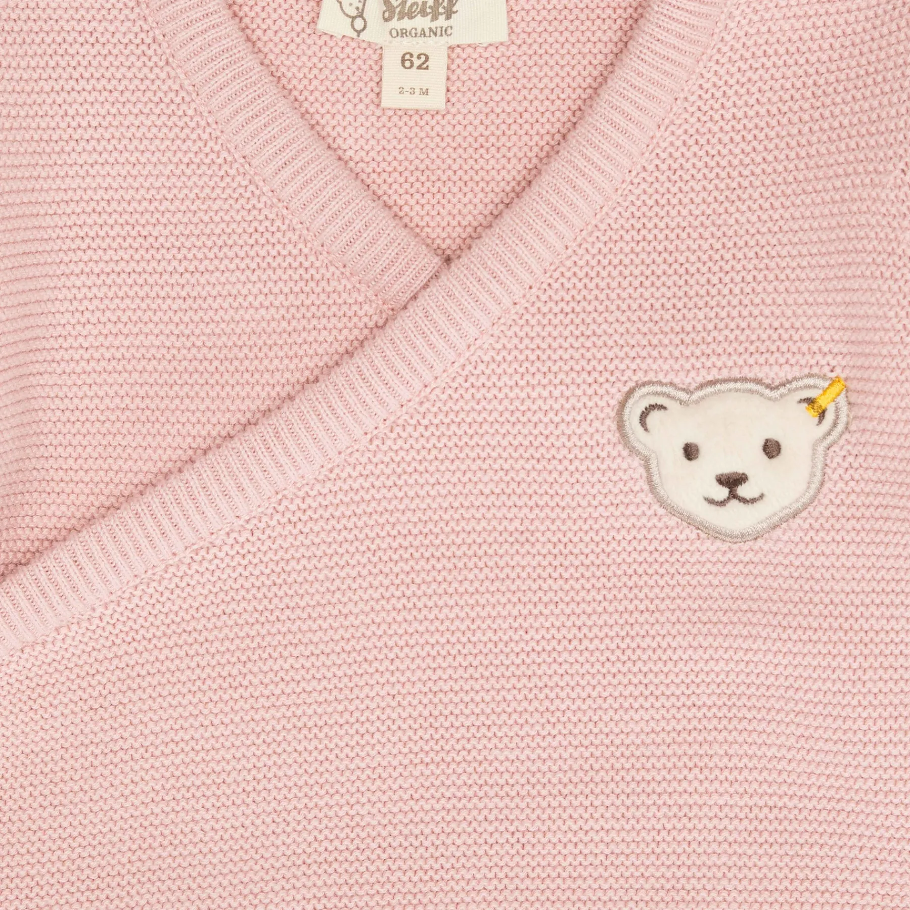 Steiff Naissance|Vêtements De Bébé Certifiés Gots*Ensemble pantalon + cache coeur GOTS, pâle