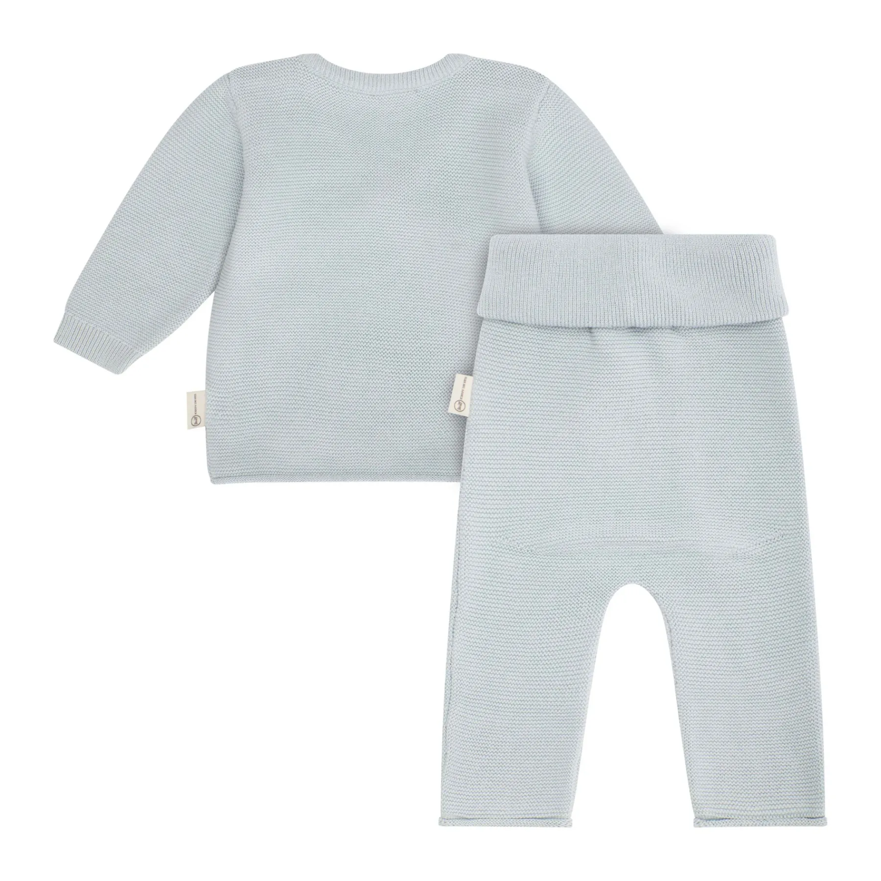 Steiff Naissance|Vêtements De Bébé Certifiés Gots*Ensemble pantalon + cache coeur GOTS, bleu clair