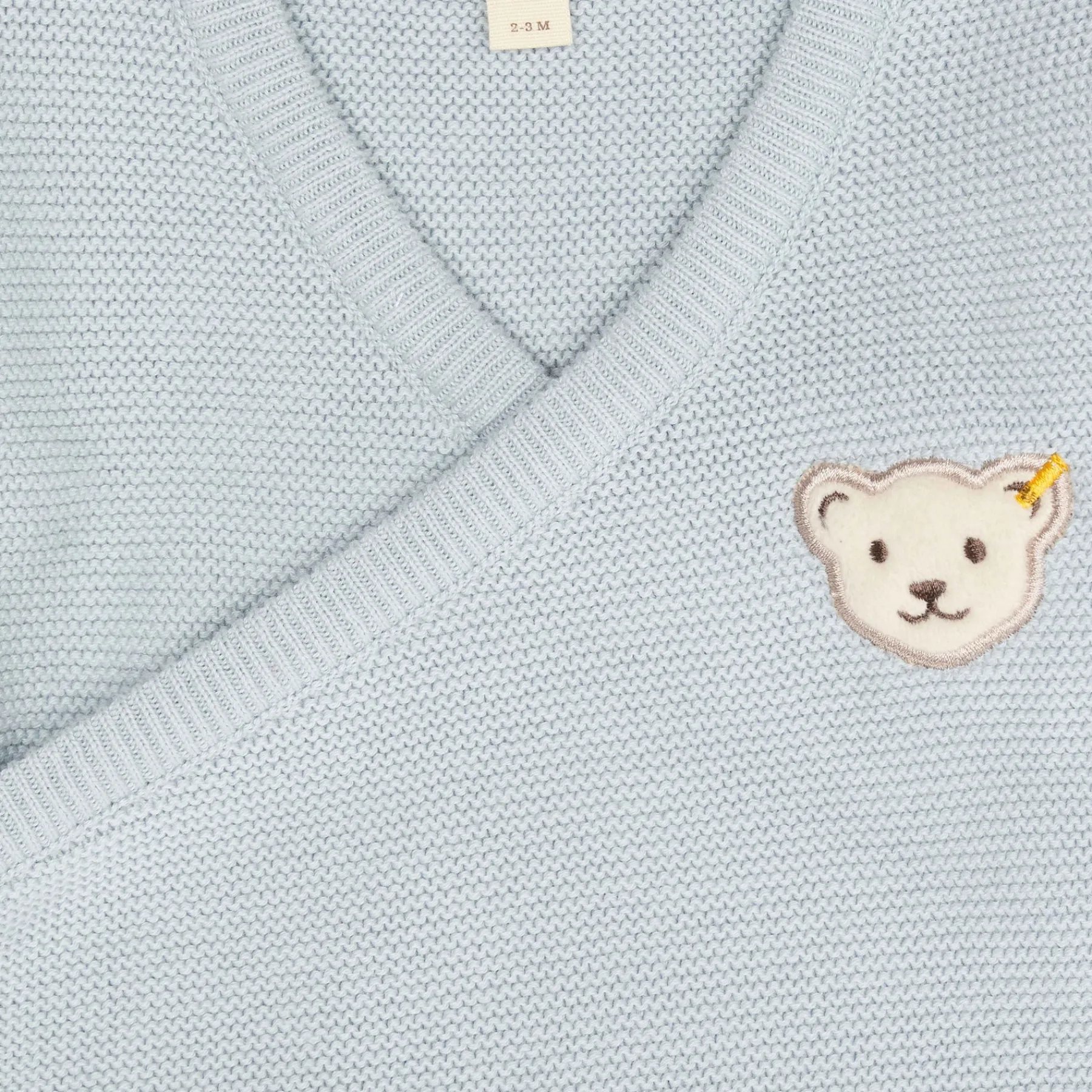 Steiff Naissance|Vêtements De Bébé Certifiés Gots*Ensemble pantalon + cache coeur GOTS, bleu clair