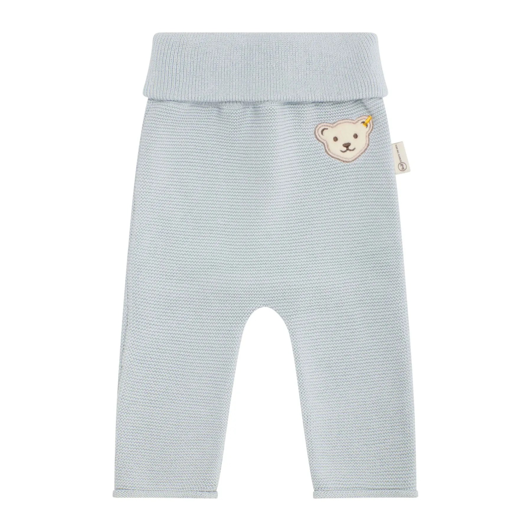 Steiff Naissance|Vêtements De Bébé Certifiés Gots*Ensemble pantalon + cache coeur GOTS, bleu clair