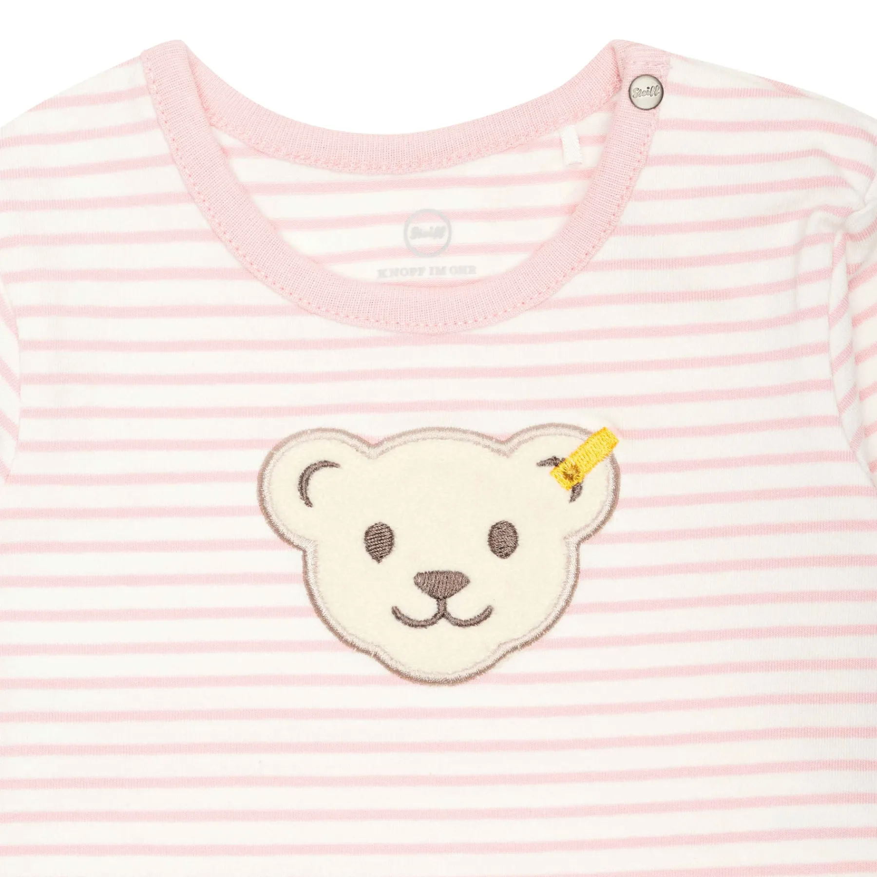 Steiff Vêtements De Bébé Certifiés Gots|Corps, Barboteuse Et Combinaisons*Grenouillère manches longues GOTS, pâle