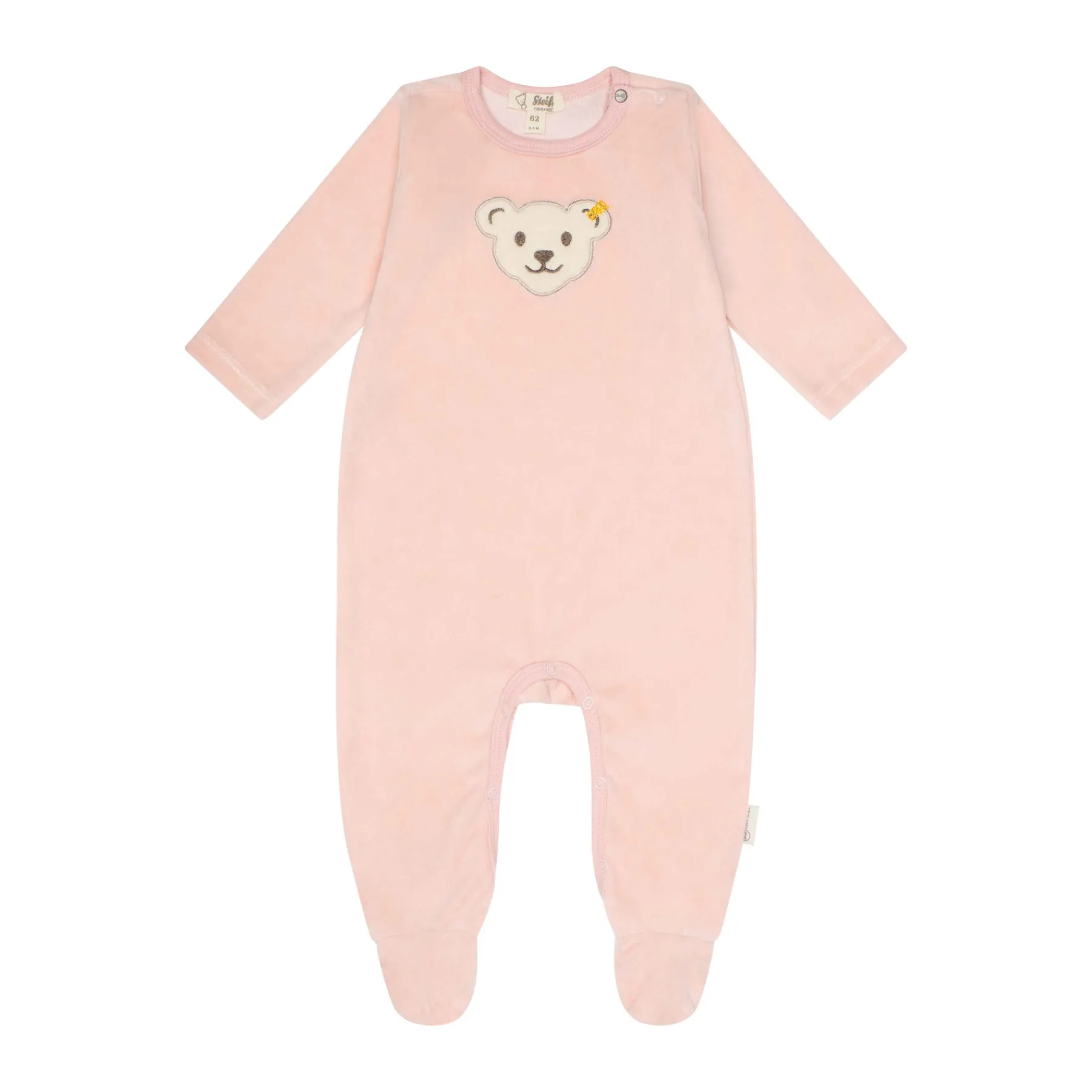 Steiff Vêtements De Bébé Certifiés Gots|Corps, Barboteuse Et Combinaisons*Grenouillère manches longues GOTS, pâle