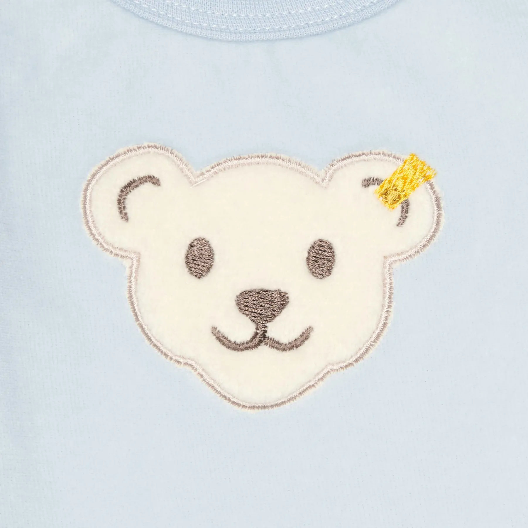 Steiff Vêtements De Bébé Certifiés Gots|Corps, Barboteuse Et Combinaisons*Grenouillère manches longues GOTS, bleu clair