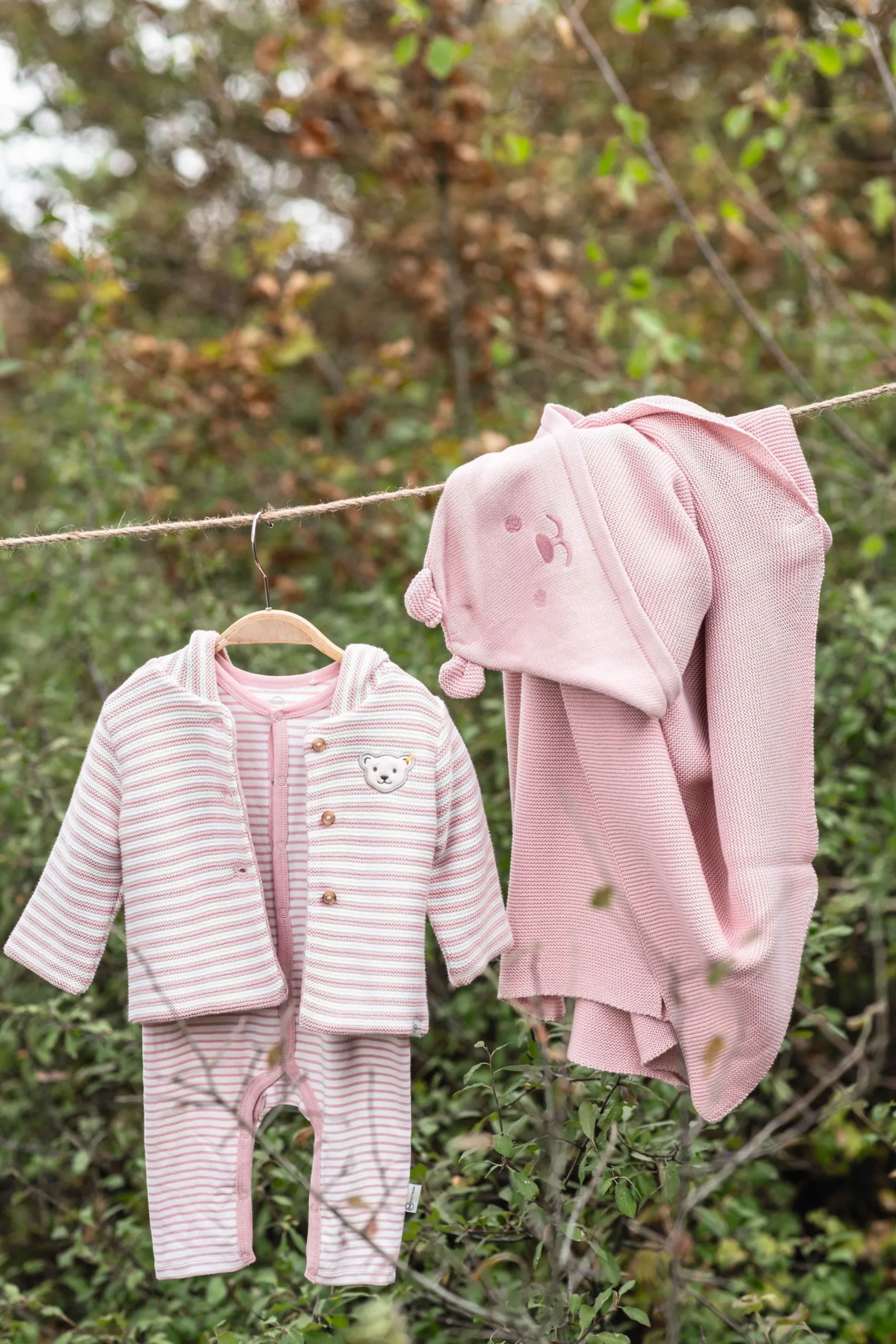 Steiff Vêtements De Bébé Certifiés Gots|Corps, Barboteuse Et Combinaisons*Grenouillère manches longues GOTS, pâle