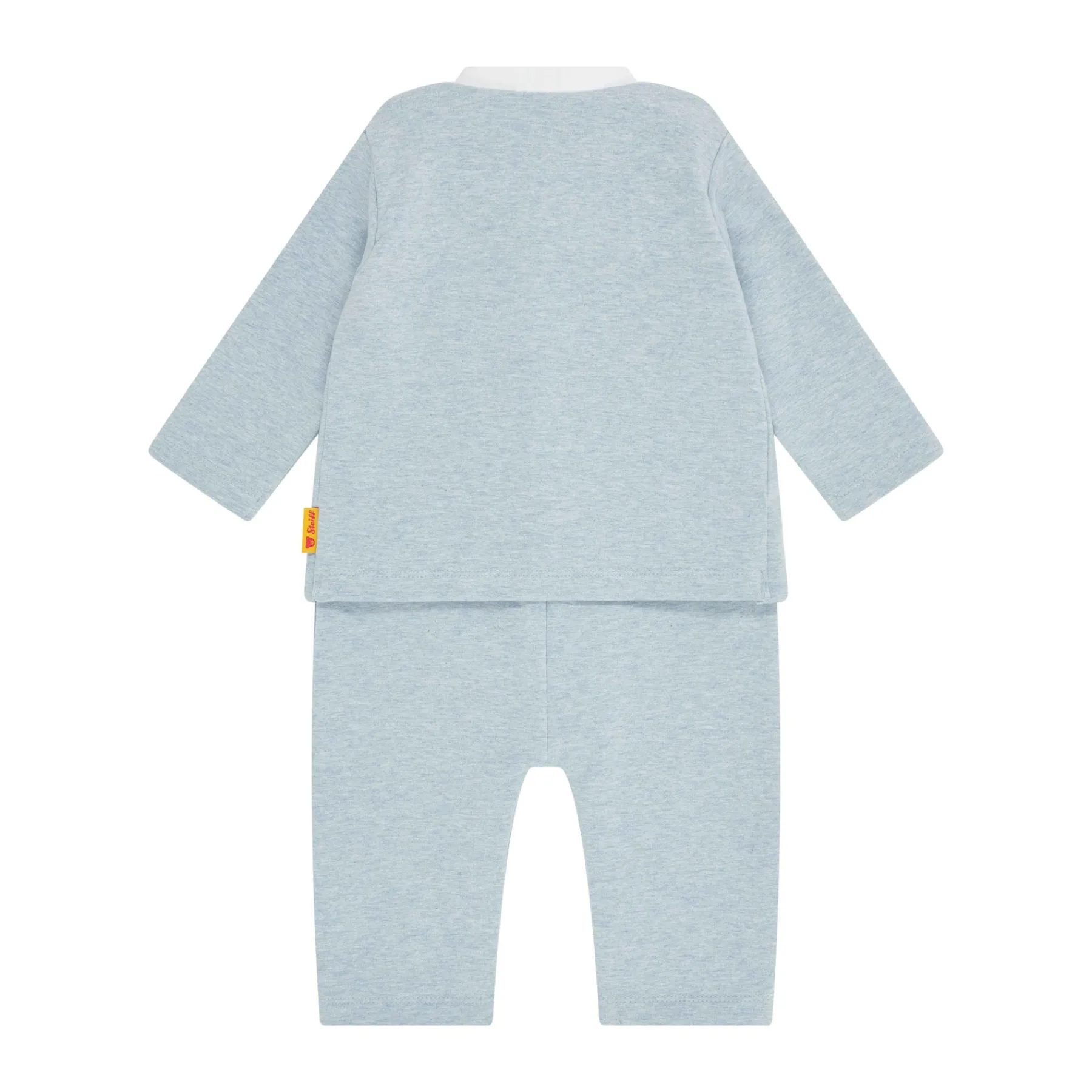 Steiff Baptême|Bébé Garçon (taille 56-80)*Grenouillère manches longues, bleu clair pour Garçons