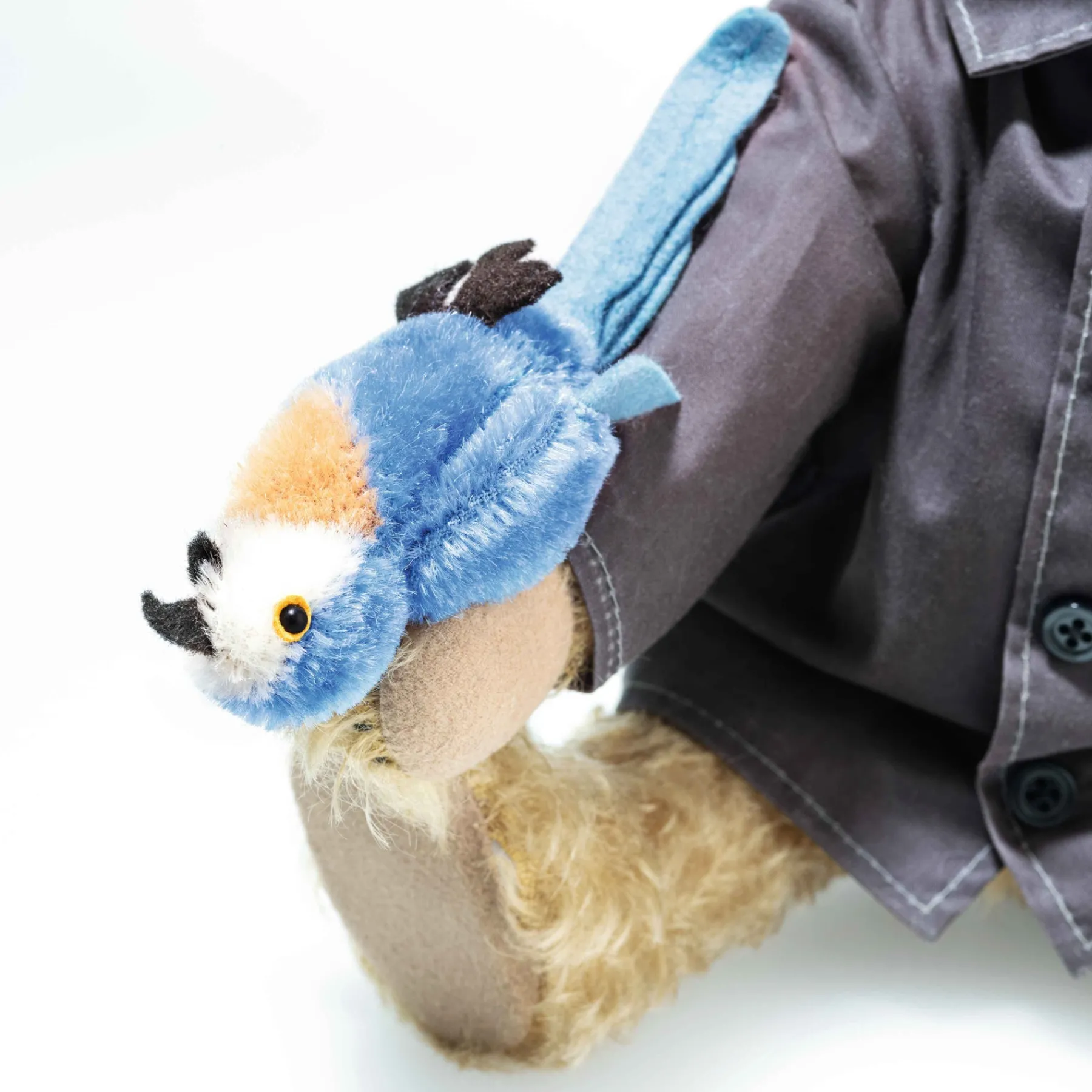 Steiff Édition Limitée*Ours Teddy Monty Python: Sketch du Perroquet mort, 28 cm, brun clair