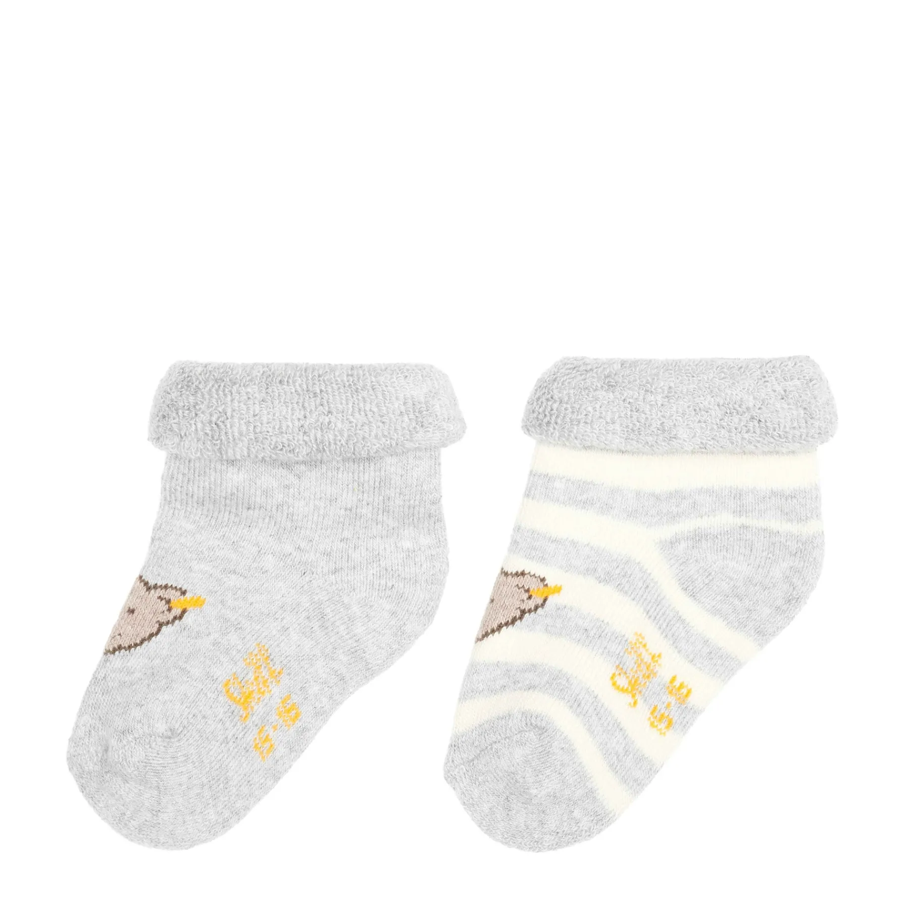 Steiff Chaussettes Et Collants|Chaussettes Et Collants*Pack de 2 paires de chaussettes GOTS, gris clair