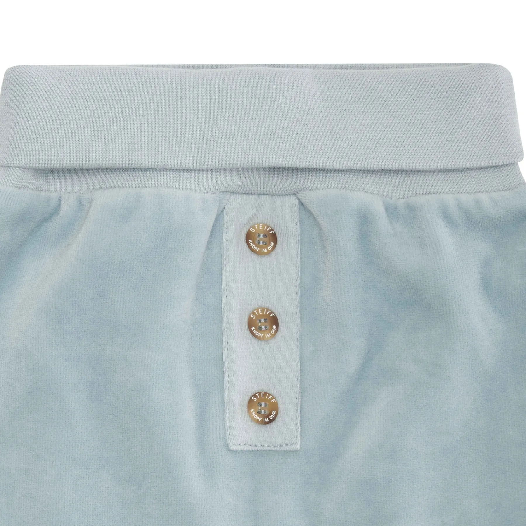 Steiff Naissance|Vêtements De Bébé Certifiés Gots*Pantalon de jogging GOTS, bleu clair