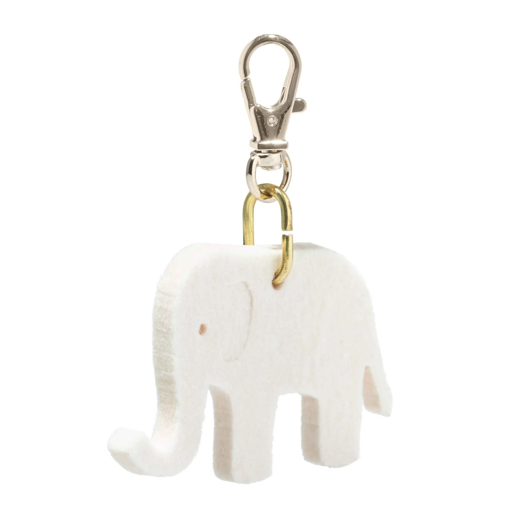 Steiff Porte-clès*Pendentif petit éléphant en feutre, 5 cm, blanc