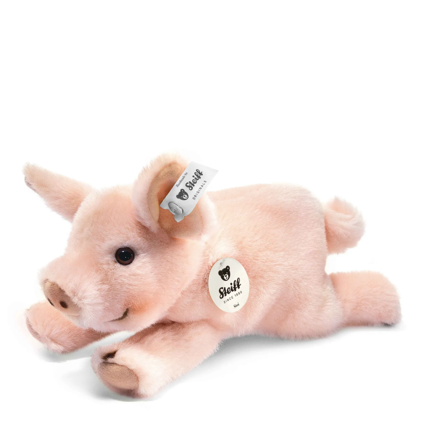 Enfant Steiff Les Porte-bonheur|Mini Peluches*Petit ami porcelet Sissi, 22 cm, rose pâle