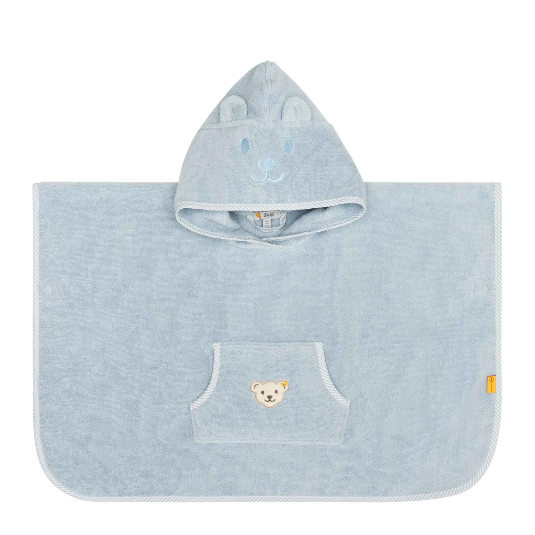 Enfant Steiff Naissance|Maillots De Bain*Poncho de bain, bleu clair