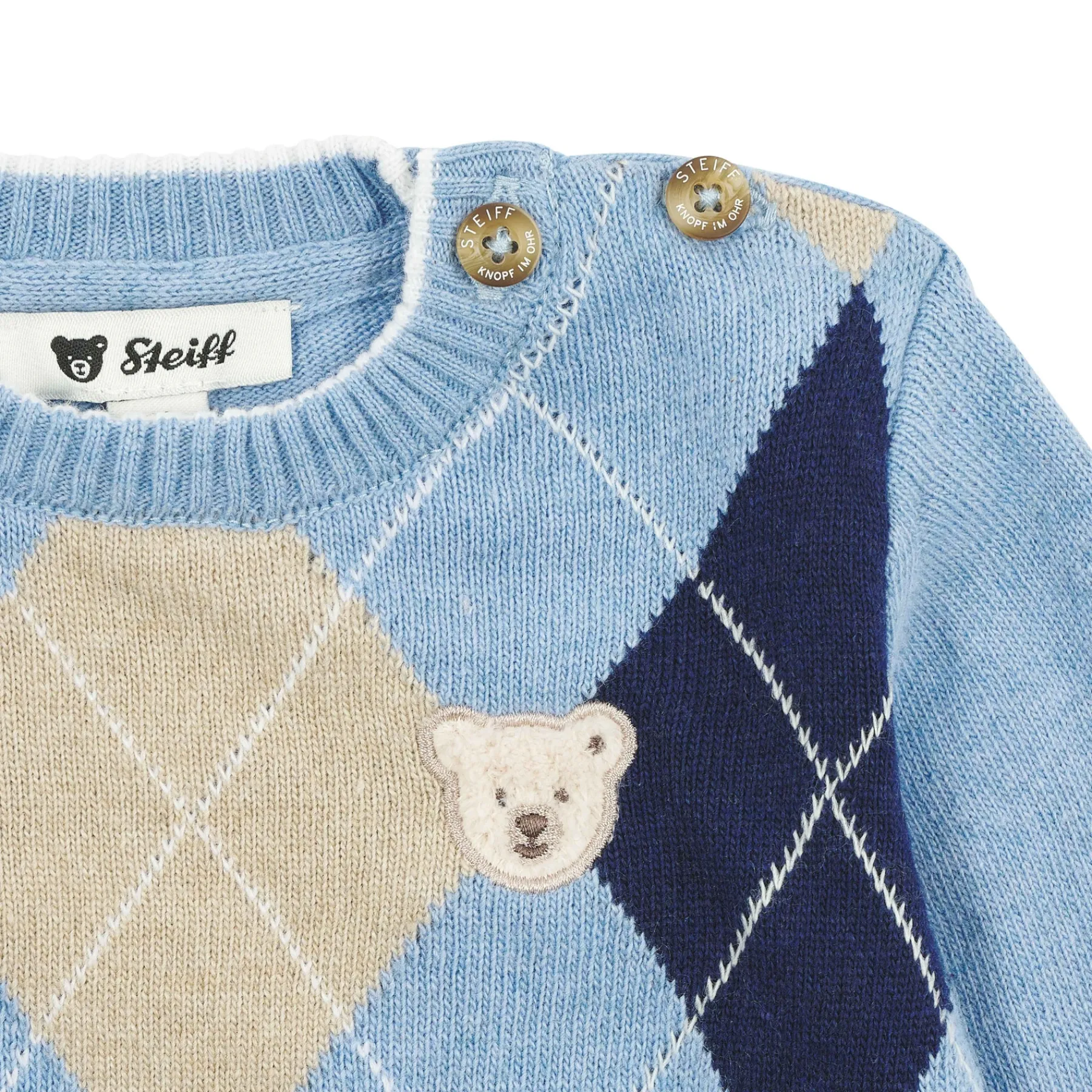 Steiff Bébé Garçon (taille 56-80)|Pull Et Tricot*Pull, bleu foncé pour Garçons