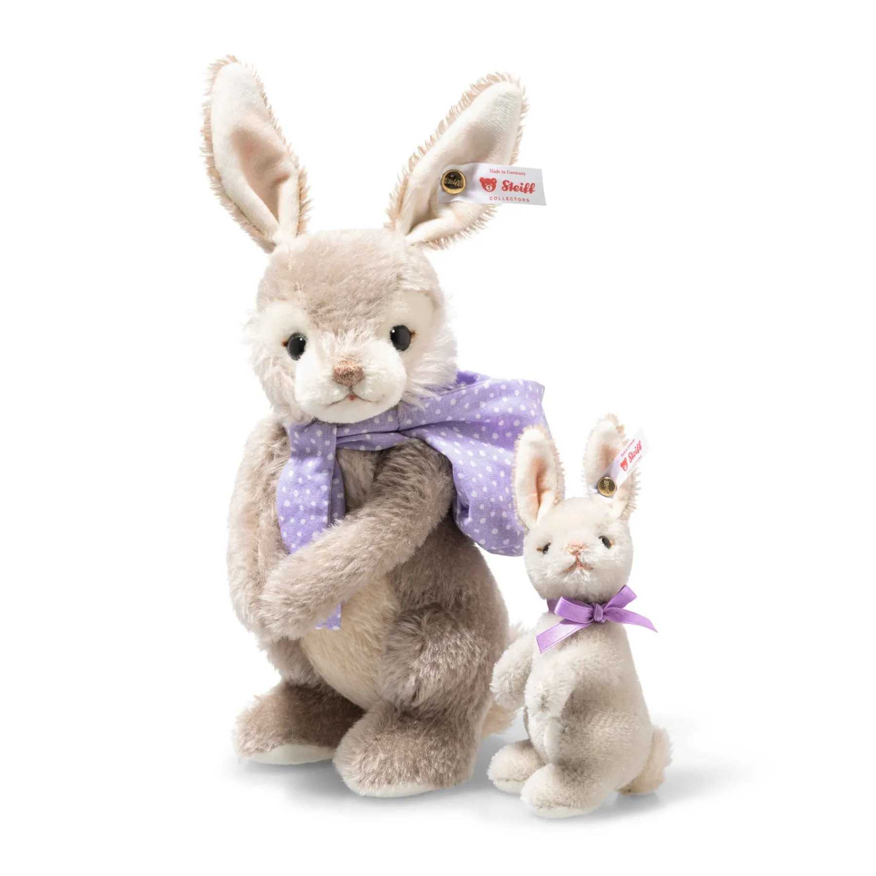 Steiff Édition Limitée*Set de lapin, 21 cm, gris clair