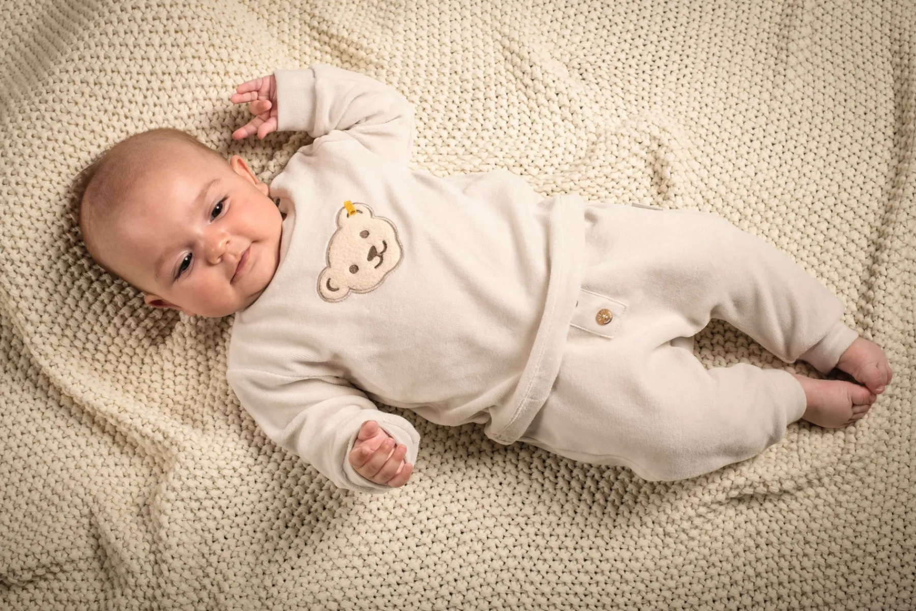 Steiff Baptême|Vêtements De Bébé Certifiés Gots*Sweatshirt GOTS,