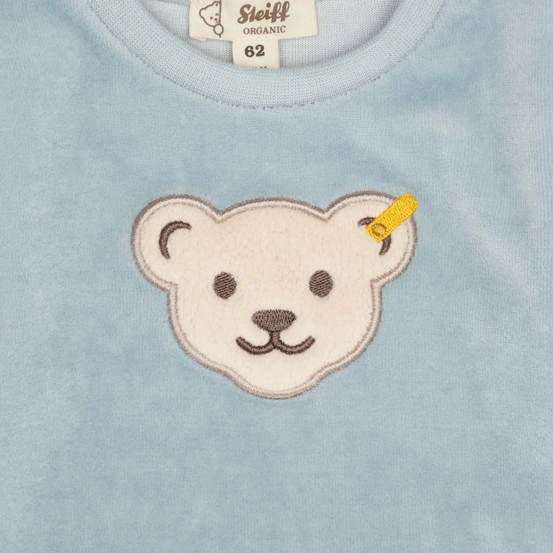 Steiff Naissance|Vêtements De Bébé Certifiés Gots*Sweatshirt GOTS, bleu clair