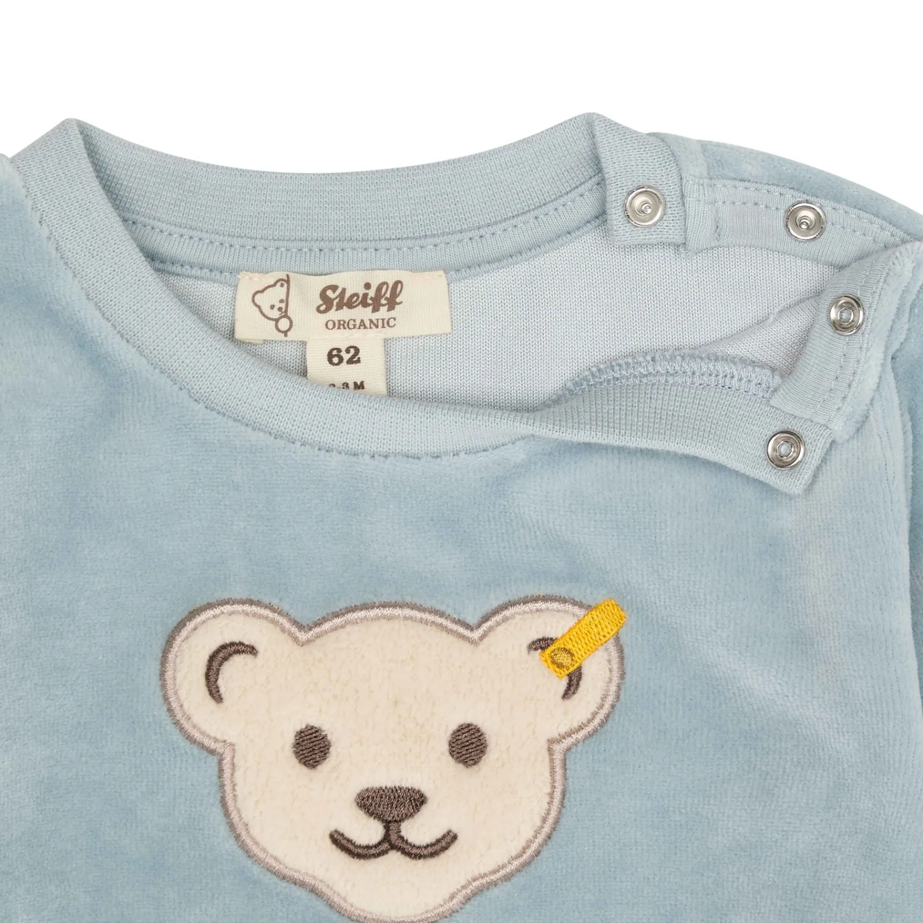 Steiff Naissance|Vêtements De Bébé Certifiés Gots*Sweatshirt GOTS, bleu clair