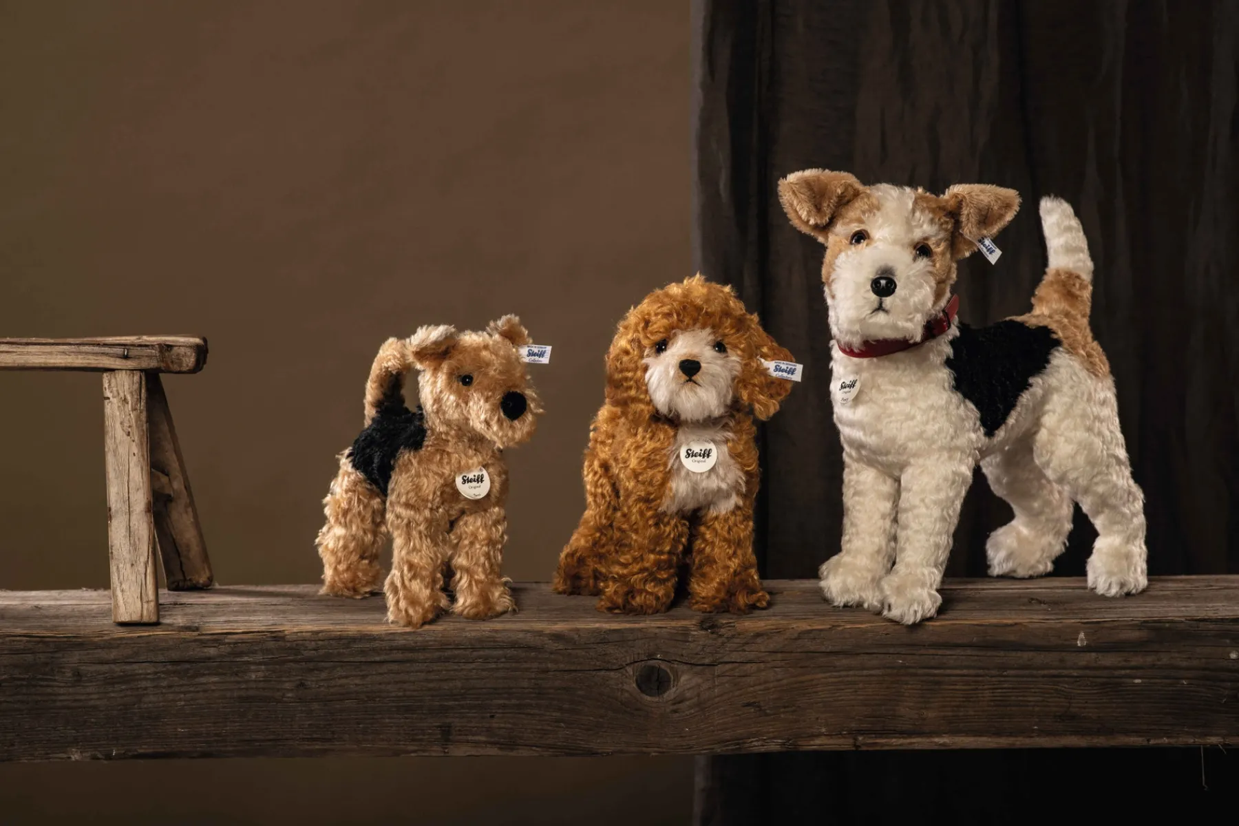Steiff Collection Classique*Terrier Gallois Terri, 26 cm, brun clair