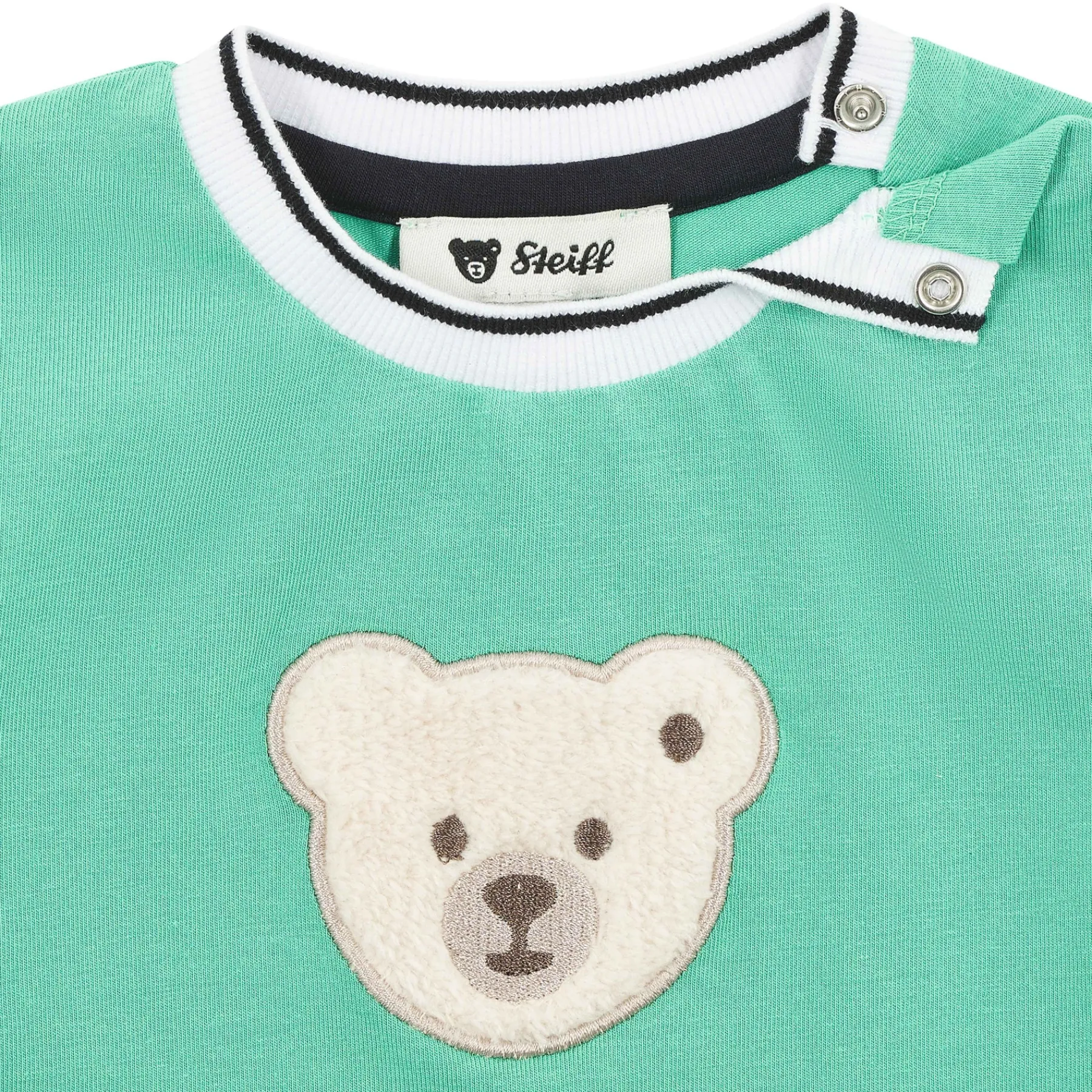 Steiff T-shirts À Manches Longues Et Courtes*T-shirt manches courtes, vert clair pour Garçons