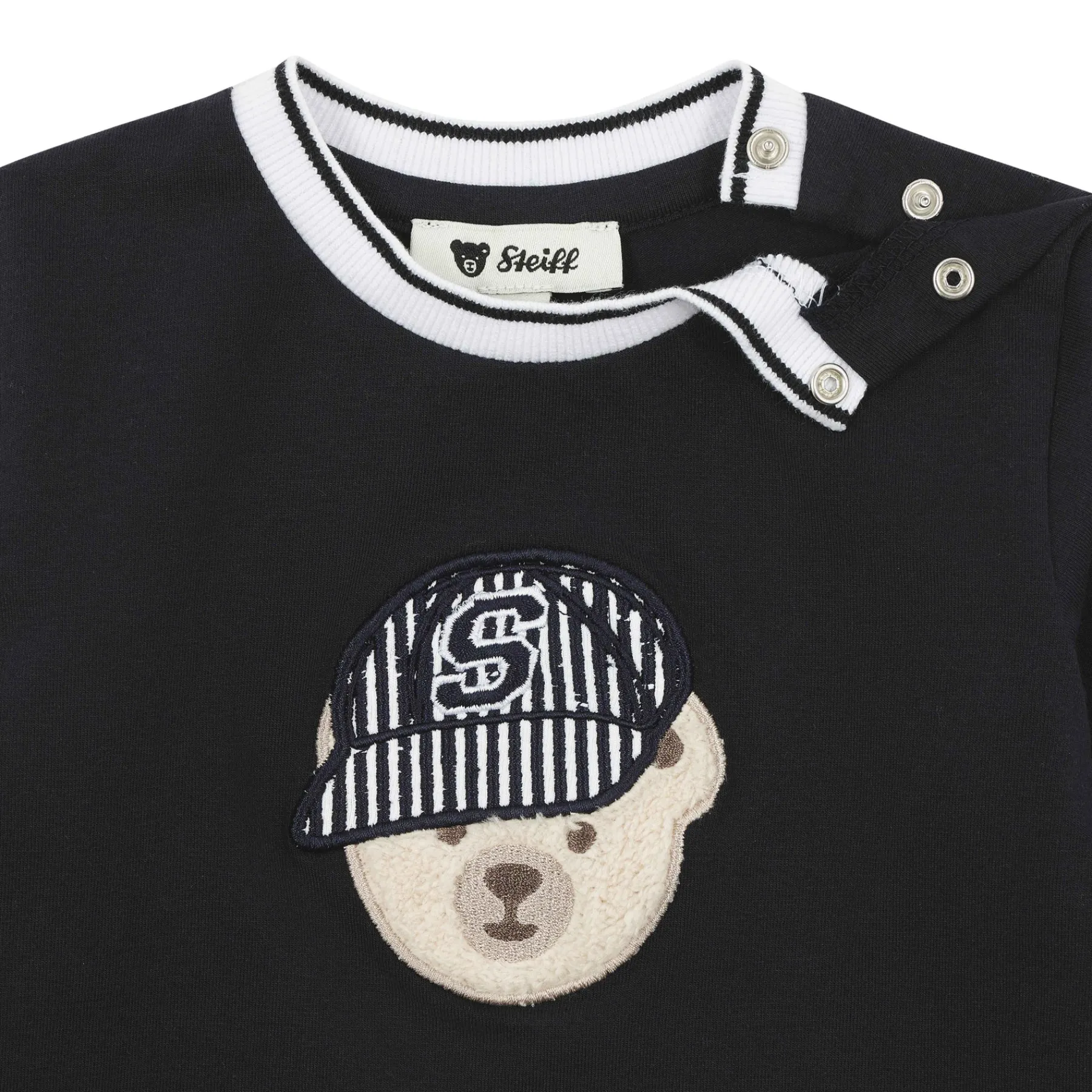 Steiff T-shirts À Manches Longues Et Courtes*T-shirt manches longues, bleu foncé pour Garçons