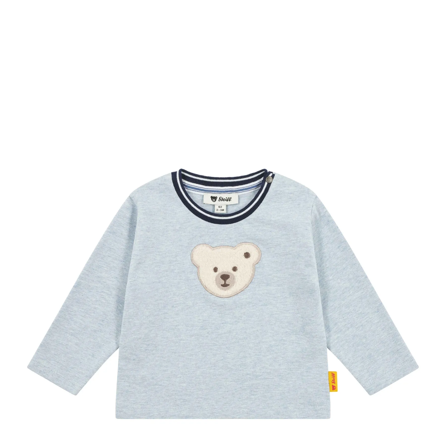 Steiff T-shirts À Manches Longues Et Courtes*T-shirt manches longues, bleu clair pour Garçons