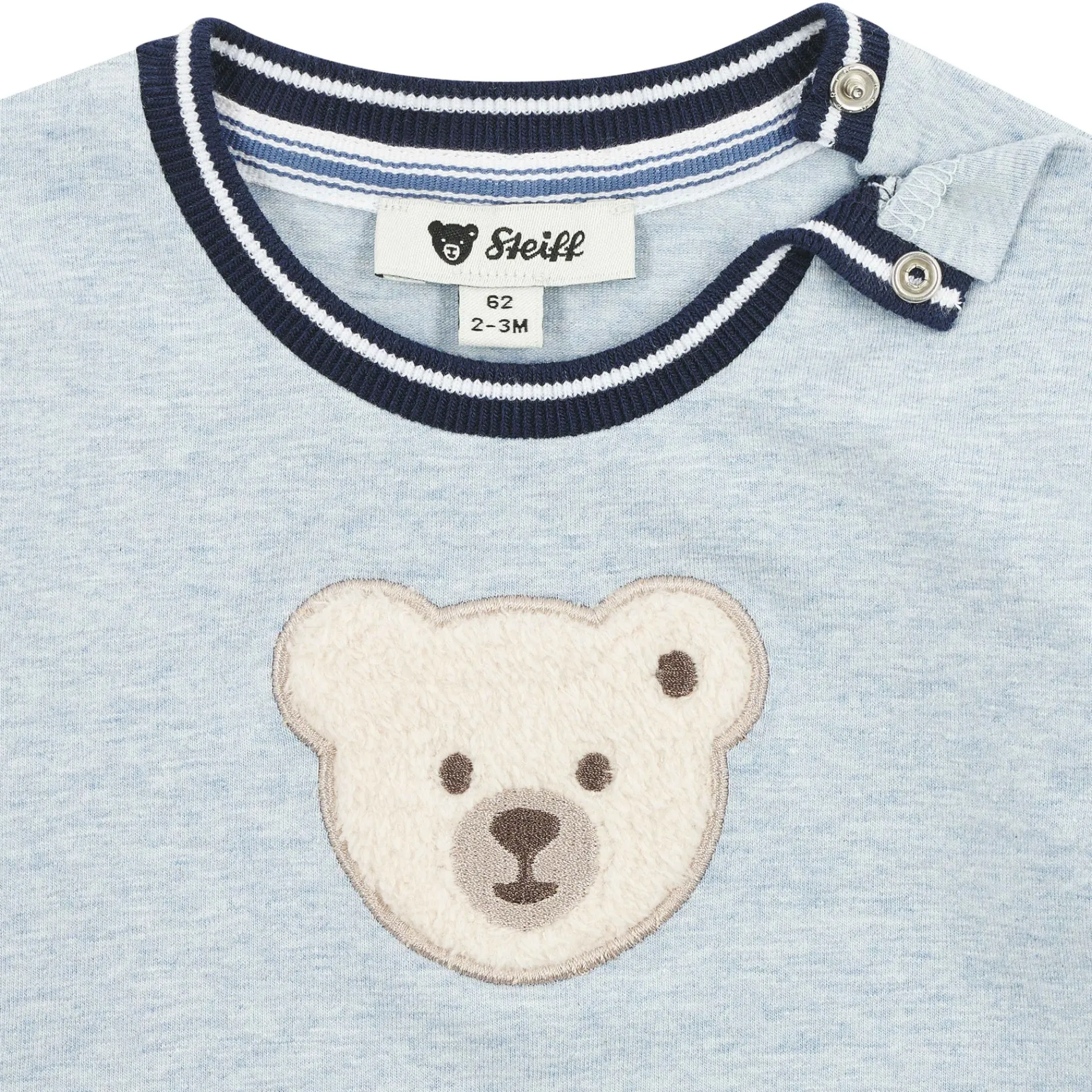 Steiff T-shirts À Manches Longues Et Courtes*T-shirt manches longues, bleu clair pour Garçons