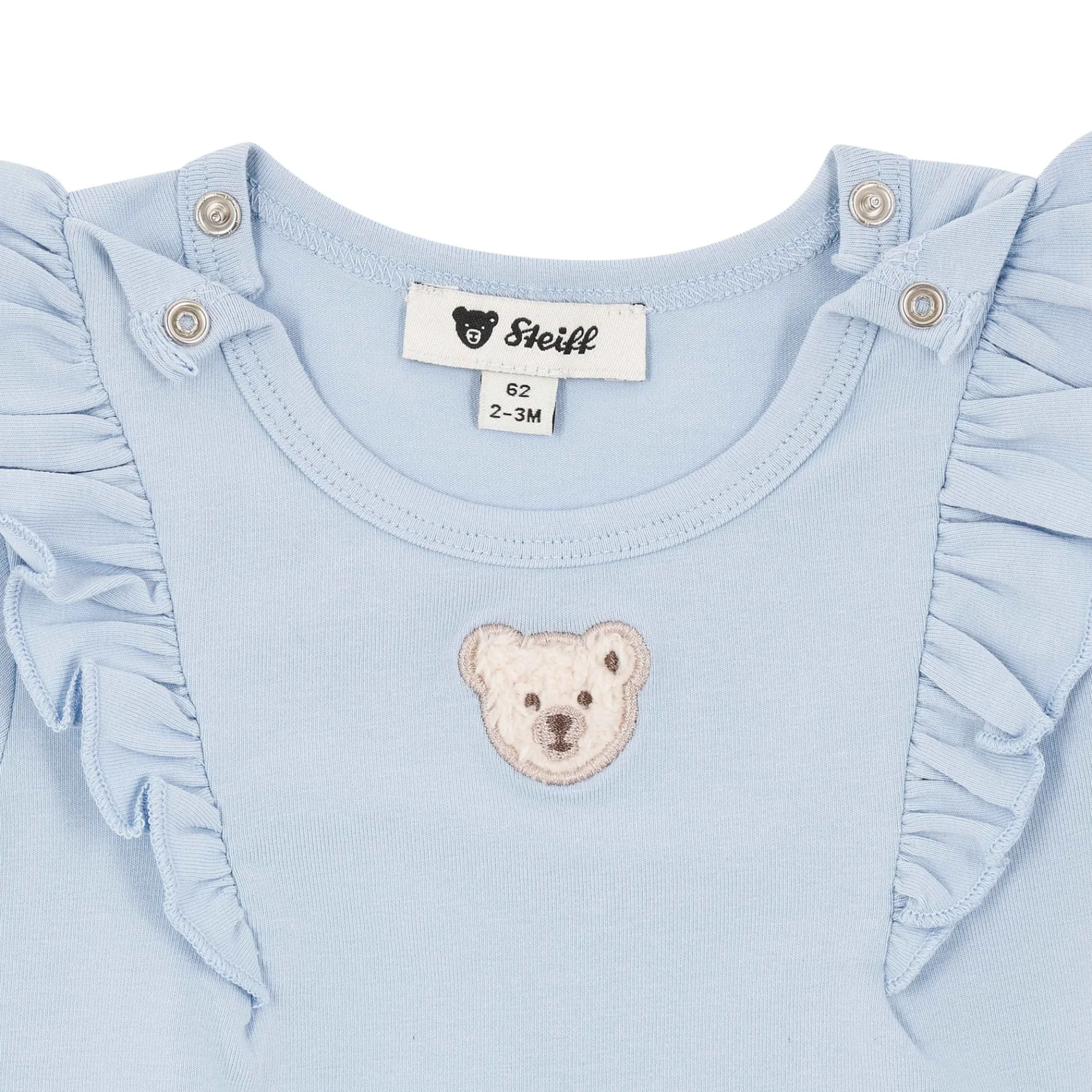 Steiff Bébé Filles (taille 56-80)|T-shirts À Manches Longues Et Courtes*T-shirt manches longues, bleu clair pour Filles