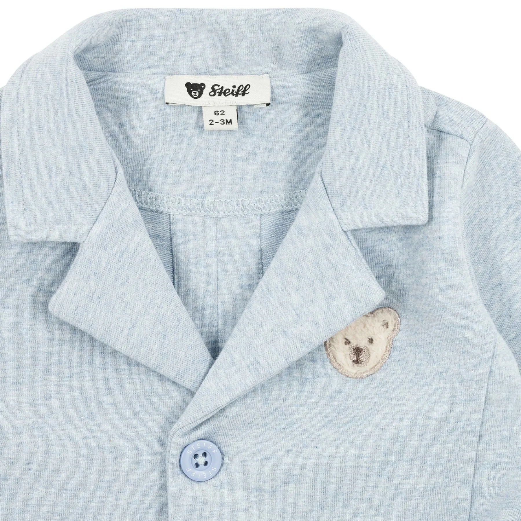 Steiff Baptême|Bébé Garçon (taille 56-80)*Veste, bleu clair pour Garçons