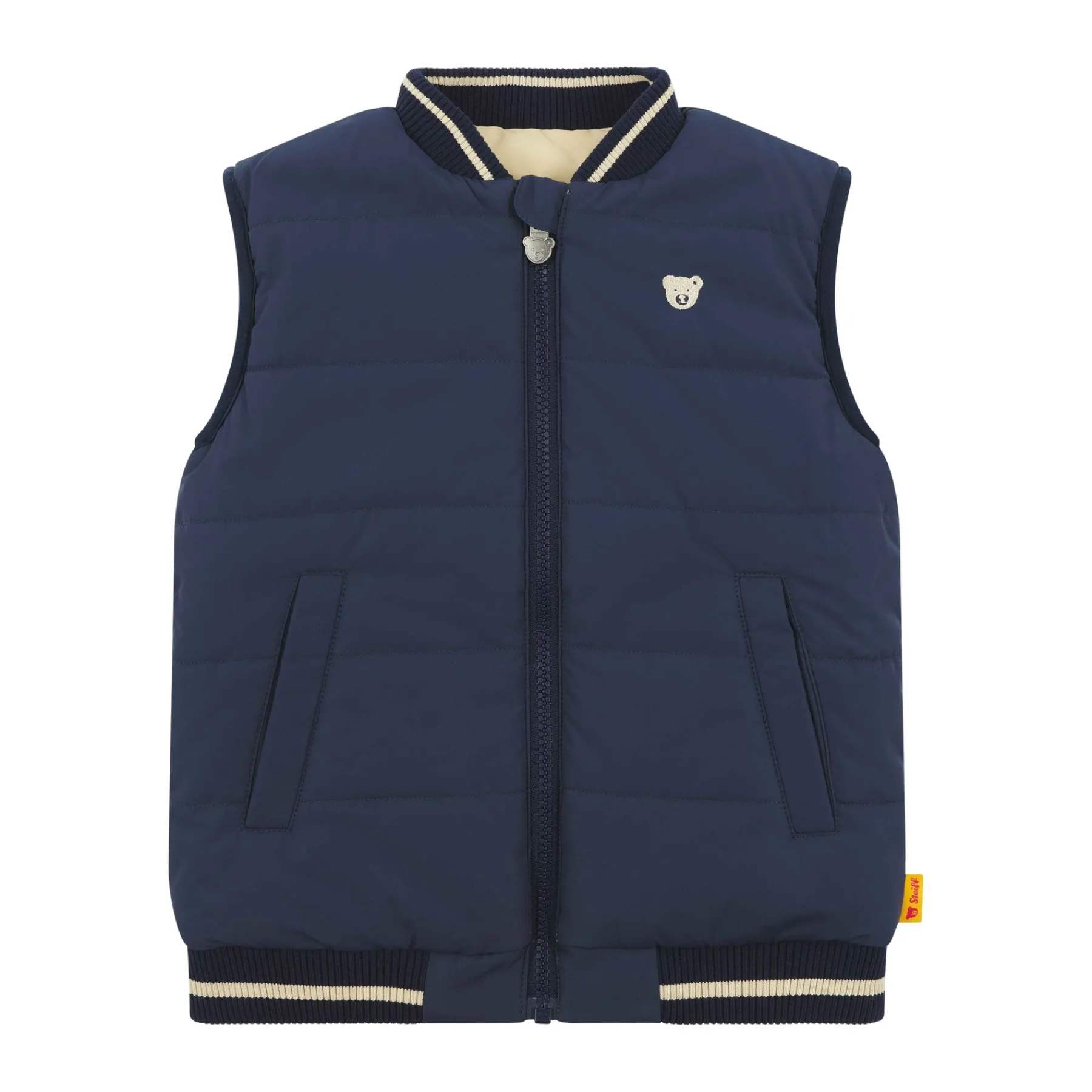 Enfant Steiff Vestes Et Manteaux*Veste sans manches réversible, bleu foncé pour Garçons